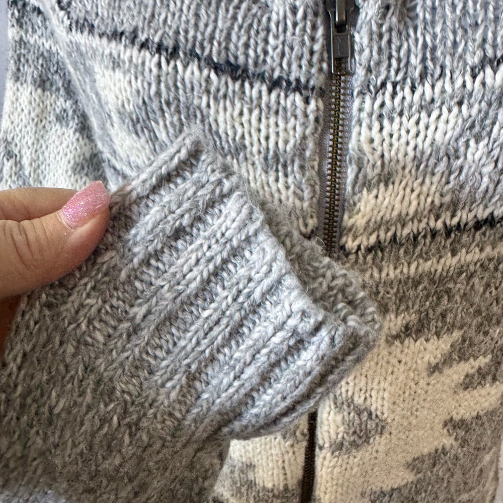 Bethany Mota Cotton/Acrylic Shawl Collar Zip‎ Up Sweater W/Pockets size M - Picture 4 of 13